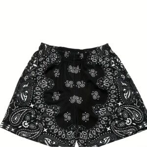 Black Paisley Women's Shorts